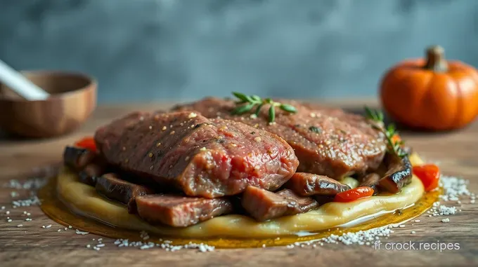 Pavé de Bœuf à la Poêle Sauce au Vin Rouge et Échalotes
