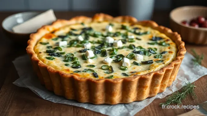 Quiche aux Épinards et Feta
