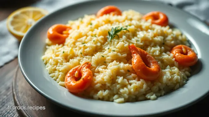 Risotto aux Crevettes et Citron