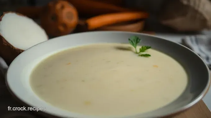 Soupe de Lait de Coco Crémeuse et Aromatique