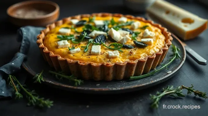 Tarte aux Épinards Fresques et Fromage de Chèvre