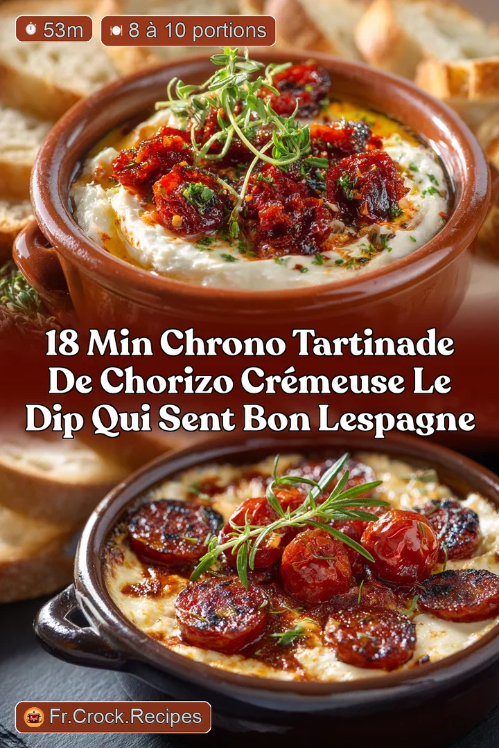 18 min chrono Tartinade de Chorizo cr&eacute;meuse le dip qui sent bon lEspagne