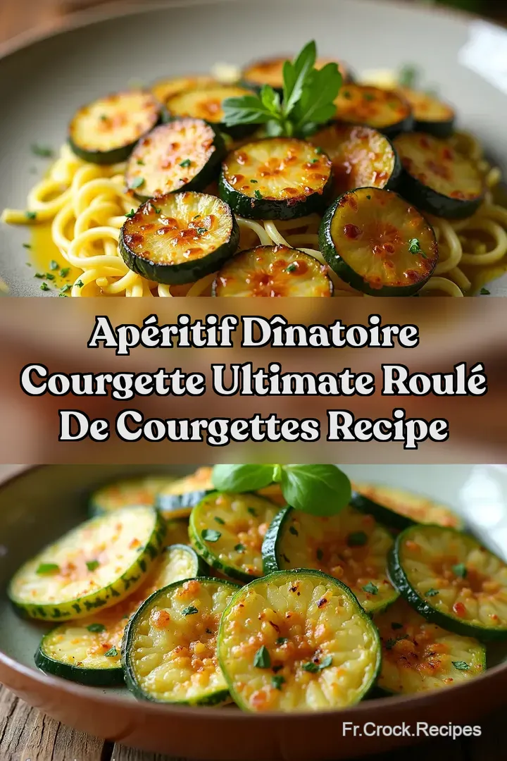 Ap&eacute;ritif D&icirc;natoire Courgette Ultimate Roul&eacute; de Courgettes Recipe