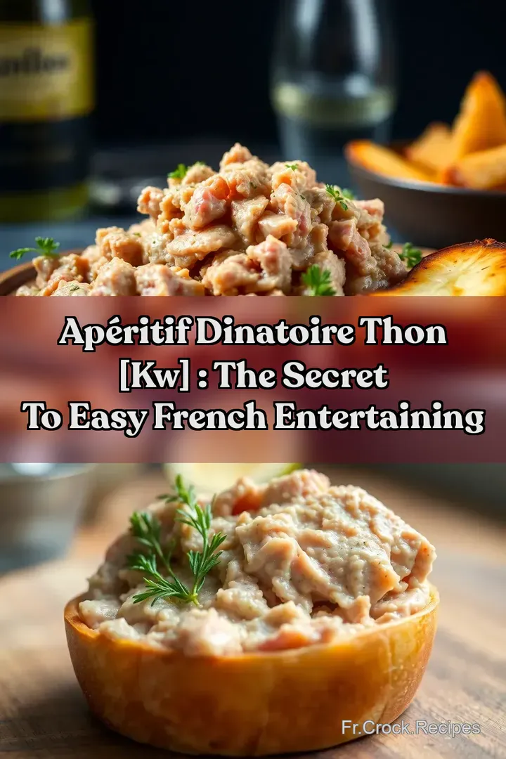 Ap&eacute;ritif Dinatoire Thon [kw] : The Secret to Easy French Entertaining