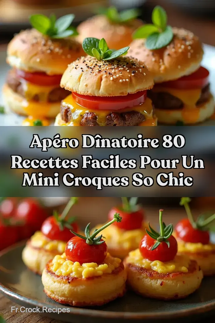 Ap&eacute;ro D&icirc;natoire 80 recettes faciles pour un Mini Croques So Chic