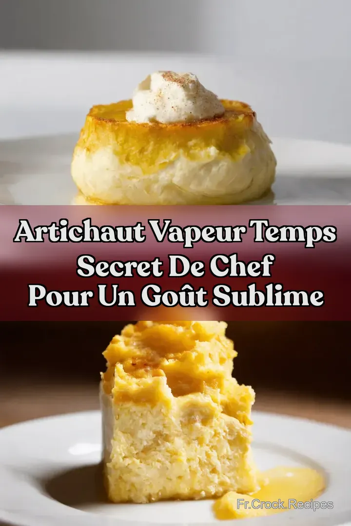 Artichaut Vapeur Temps Secret de Chef pour un Go&ucirc;t Sublime