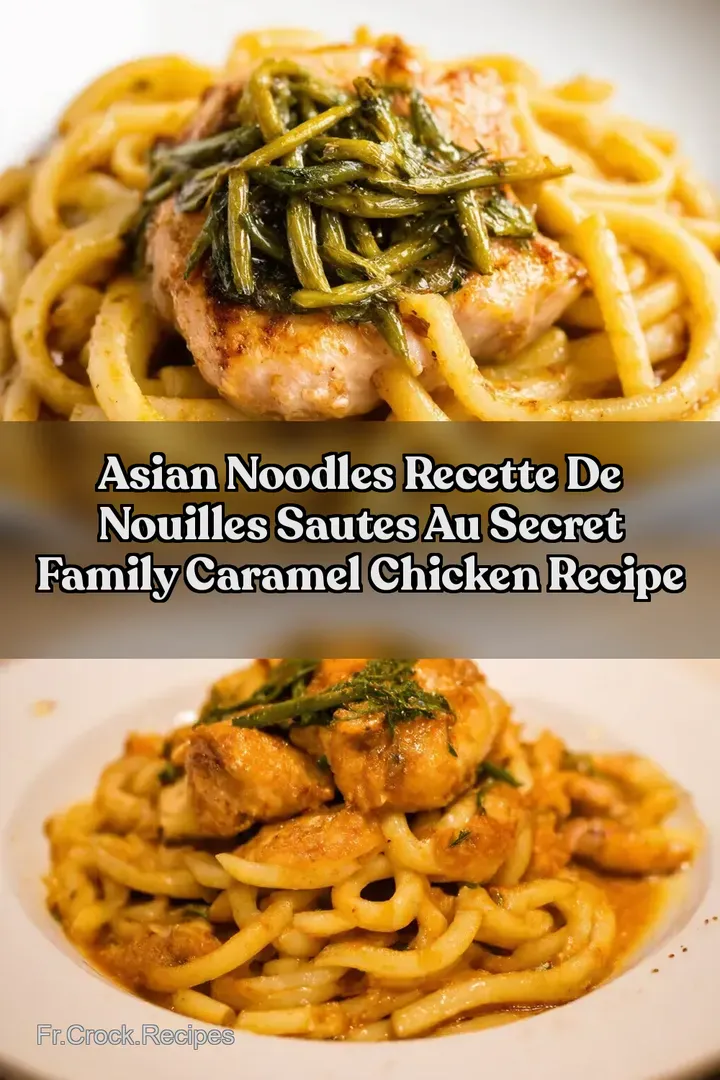Asian Noodles Recette de Nouilles Sautes au Secret Family Caramel Chicken Recipe
