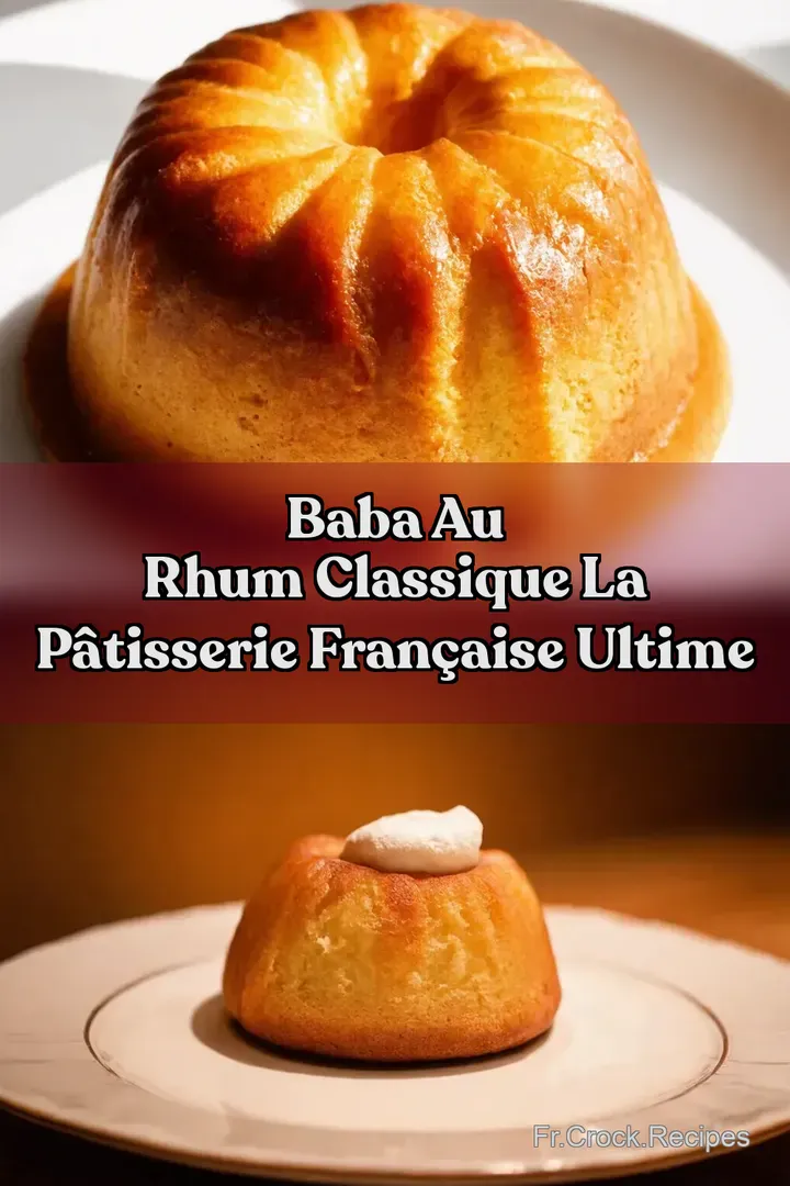 Baba au Rhum Classique La P&acirc;tisserie Fran&ccedil;aise Ultime