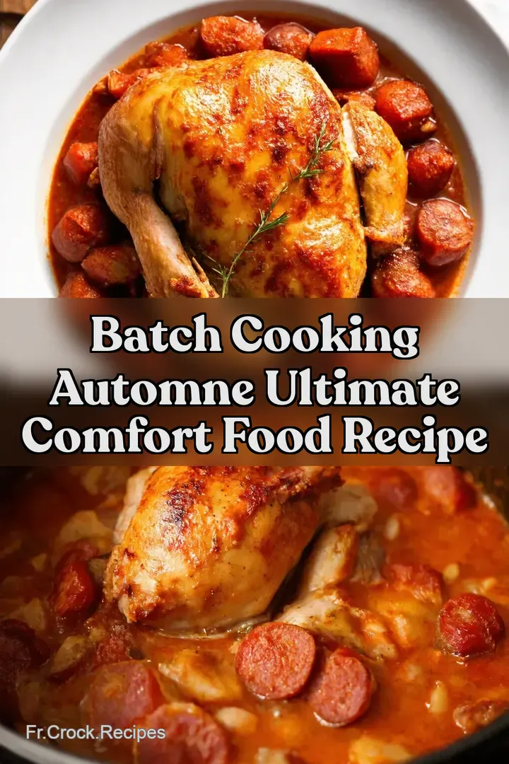 Batch Cooking Automne Ultimate Comfort Food Recipe