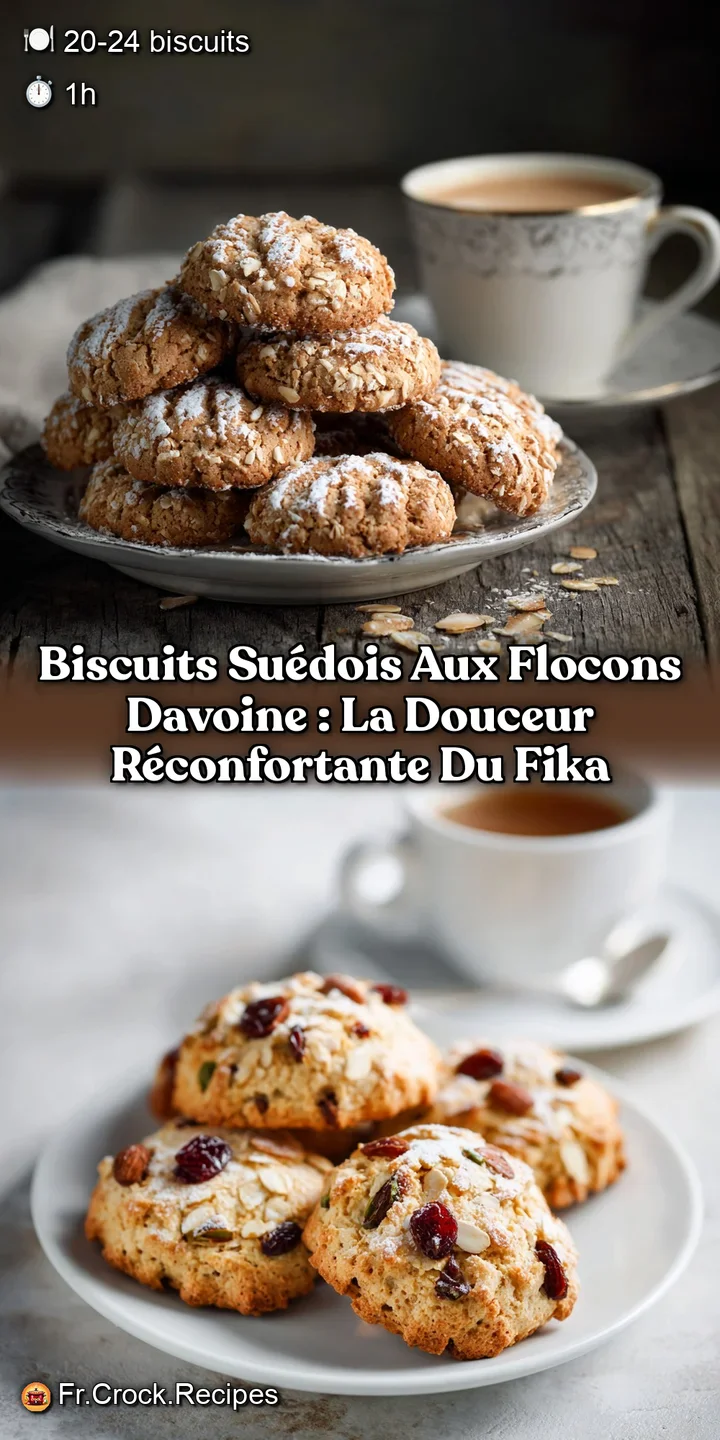 Biscuits su&eacute;dois aux flocons davoine : La douceur r&eacute;confortante du Fika