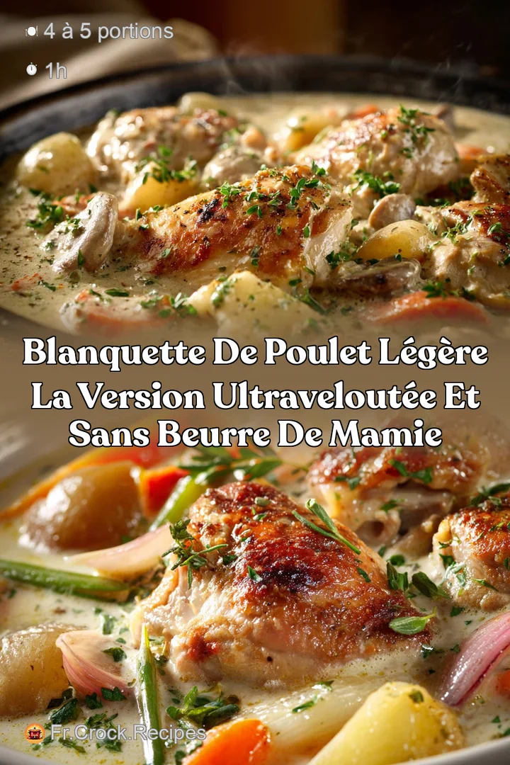Blanquette de Poulet L&eacute;g&egrave;re La version ultravelout&eacute;e et sans beurre de Mamie