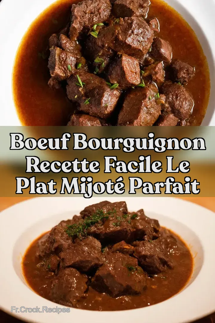 Boeuf Bourguignon Recette Facile Le Plat Mijot&eacute; Parfait