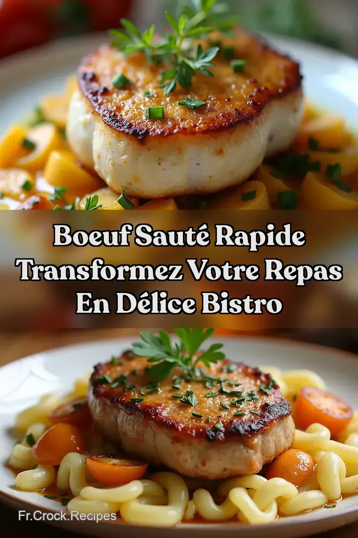 Boeuf Saut&eacute; Rapide Transformez Votre Repas en D&eacute;lice Bistro