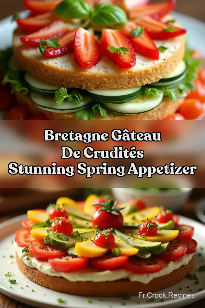 Bretagne G&acirc;teau de Crudit&eacute;s Stunning Spring Appetizer