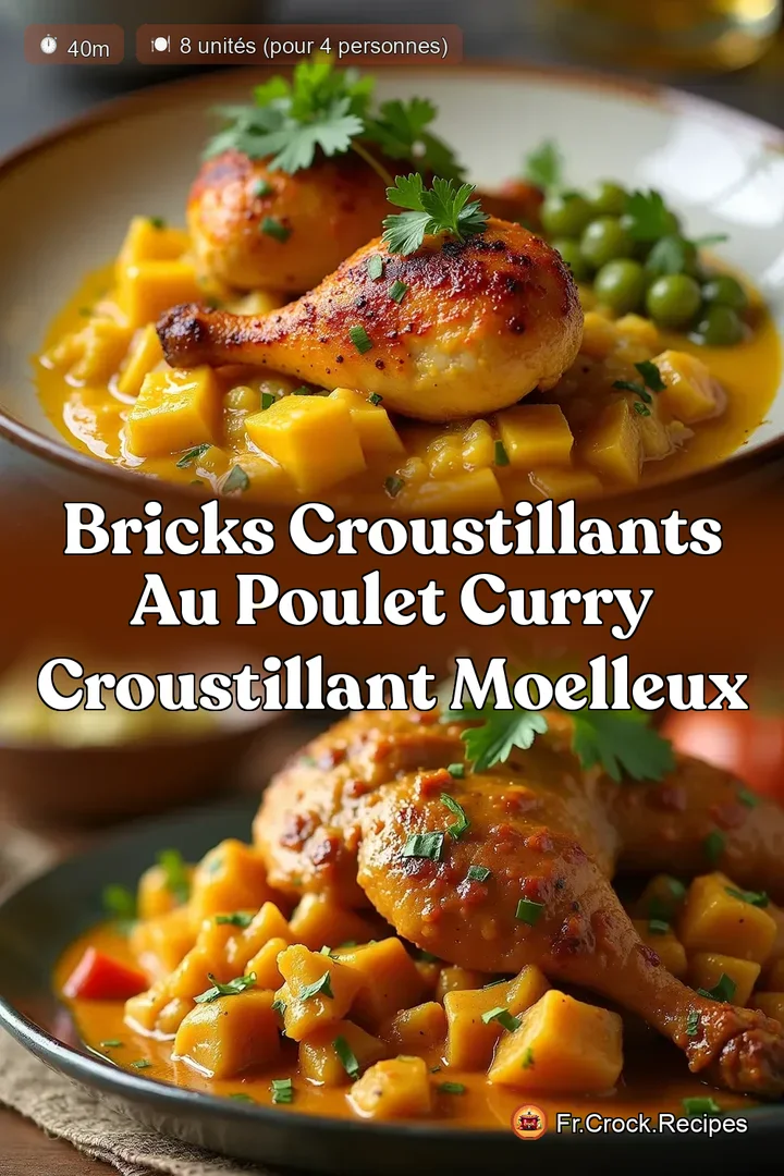 Bricks Croustillants au Poulet Curry Croustillant Moelleux