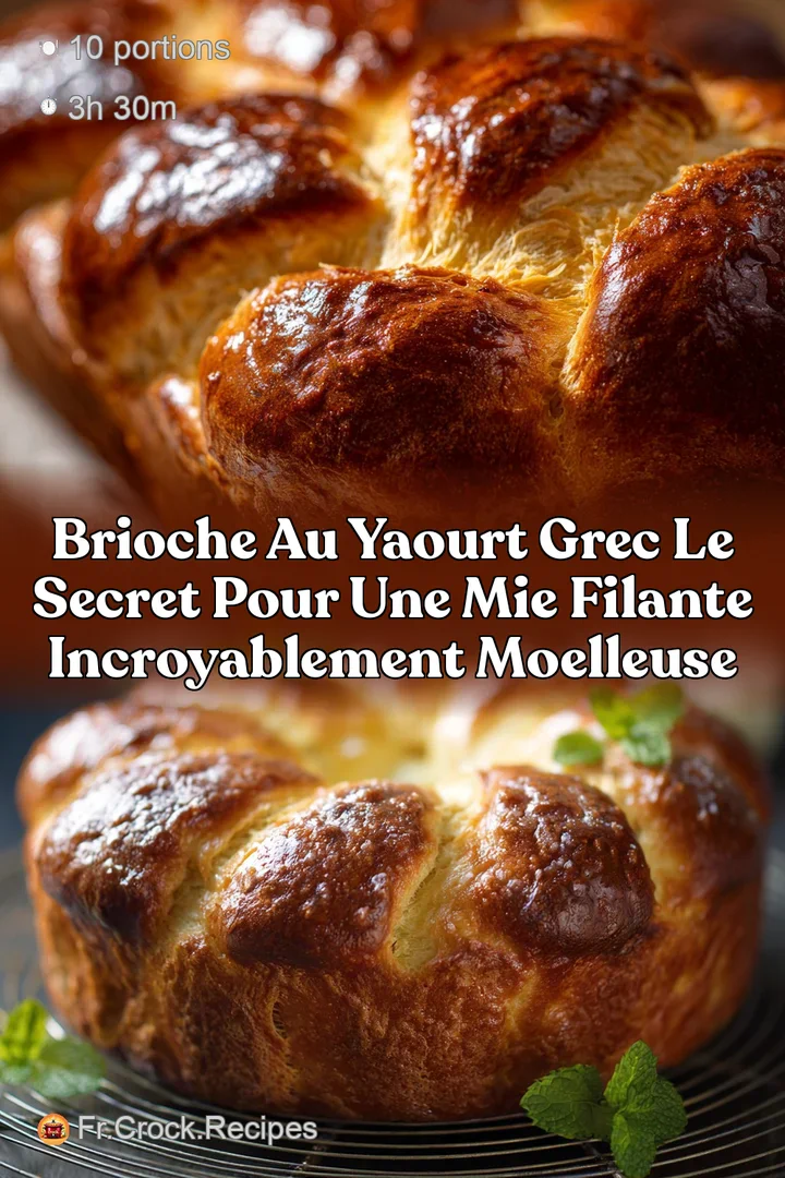 Brioche au yaourt grec Le secret pour une mie filante incroyablement moelleuse