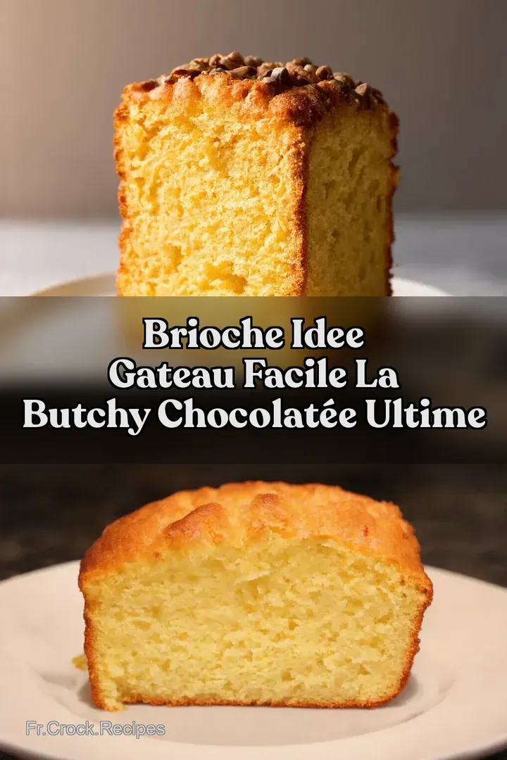Brioche idee gateau facile La Butchy Chocolat&eacute;e Ultime