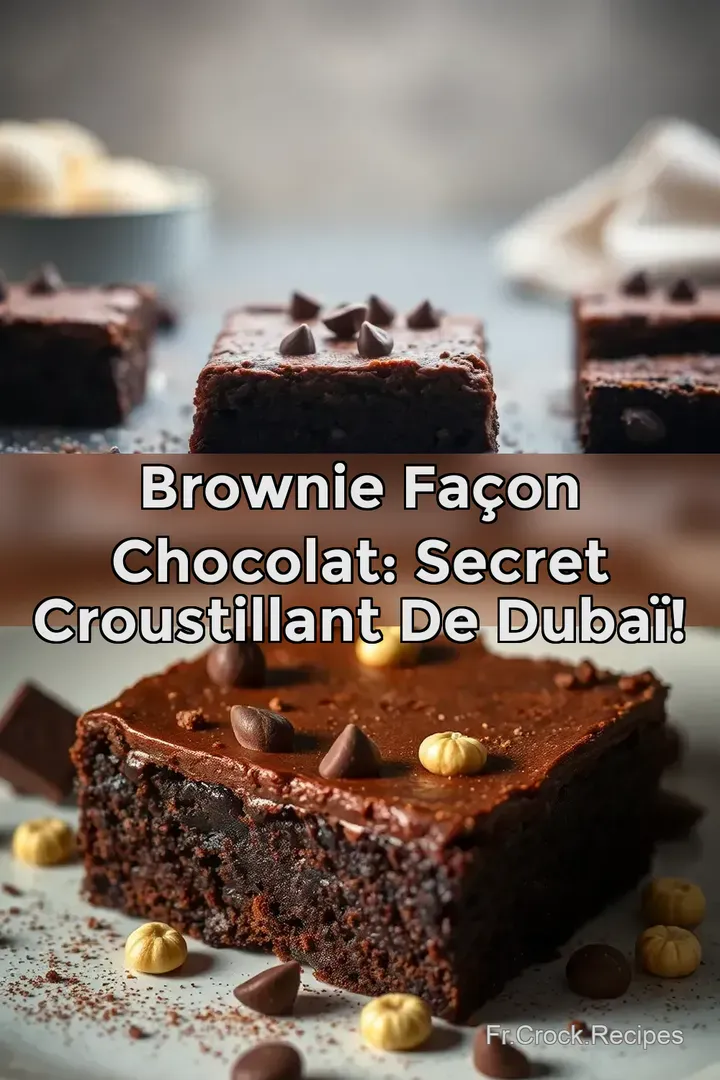 Brownie fa&ccedil;on chocolat: Secret Croustillant de Duba&iuml;!