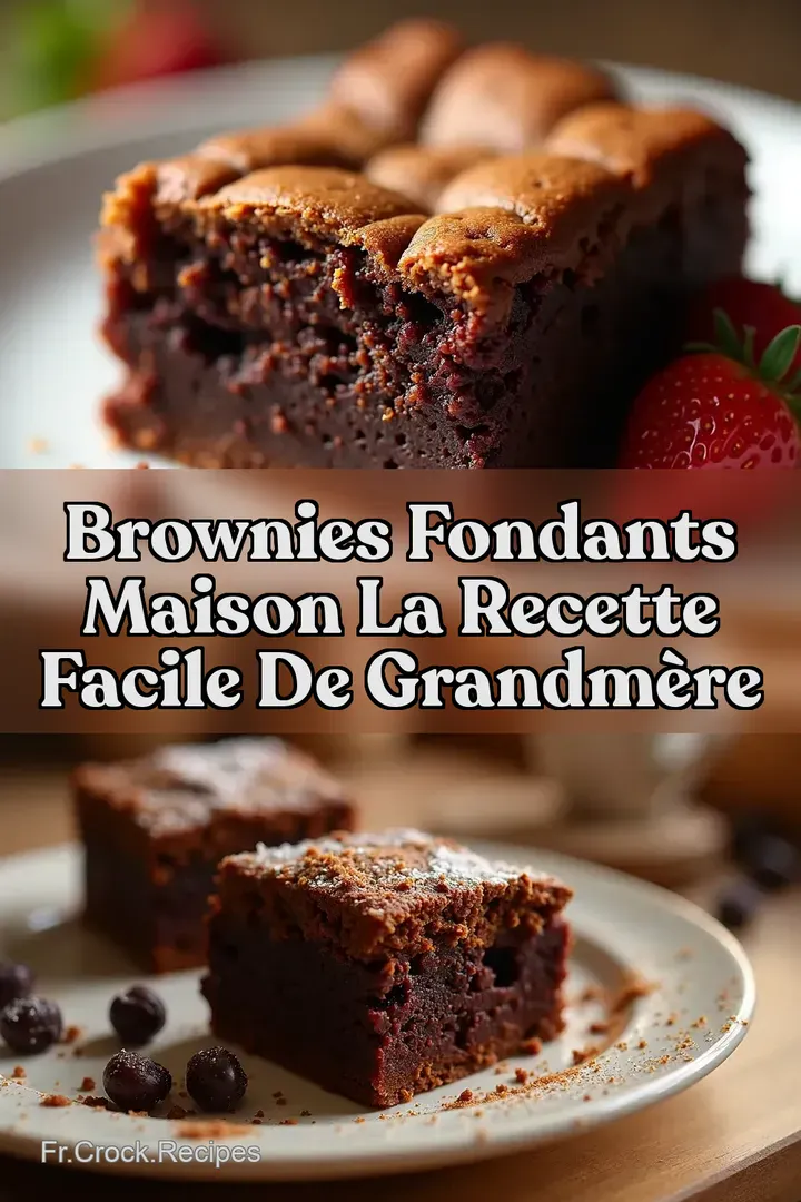 Brownies fondants maison La Recette Facile de GrandM&egrave;re