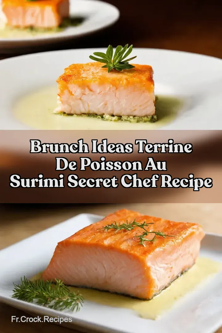 Brunch Ideas Terrine de Poisson au Surimi Secret Chef Recipe