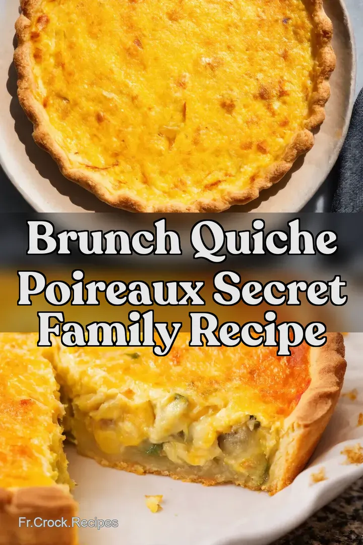 Brunch Quiche Poireaux Secret Family Recipe