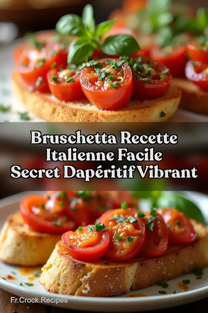 Bruschetta Recette Italienne Facile Secret dAp&eacute;ritif Vibrant