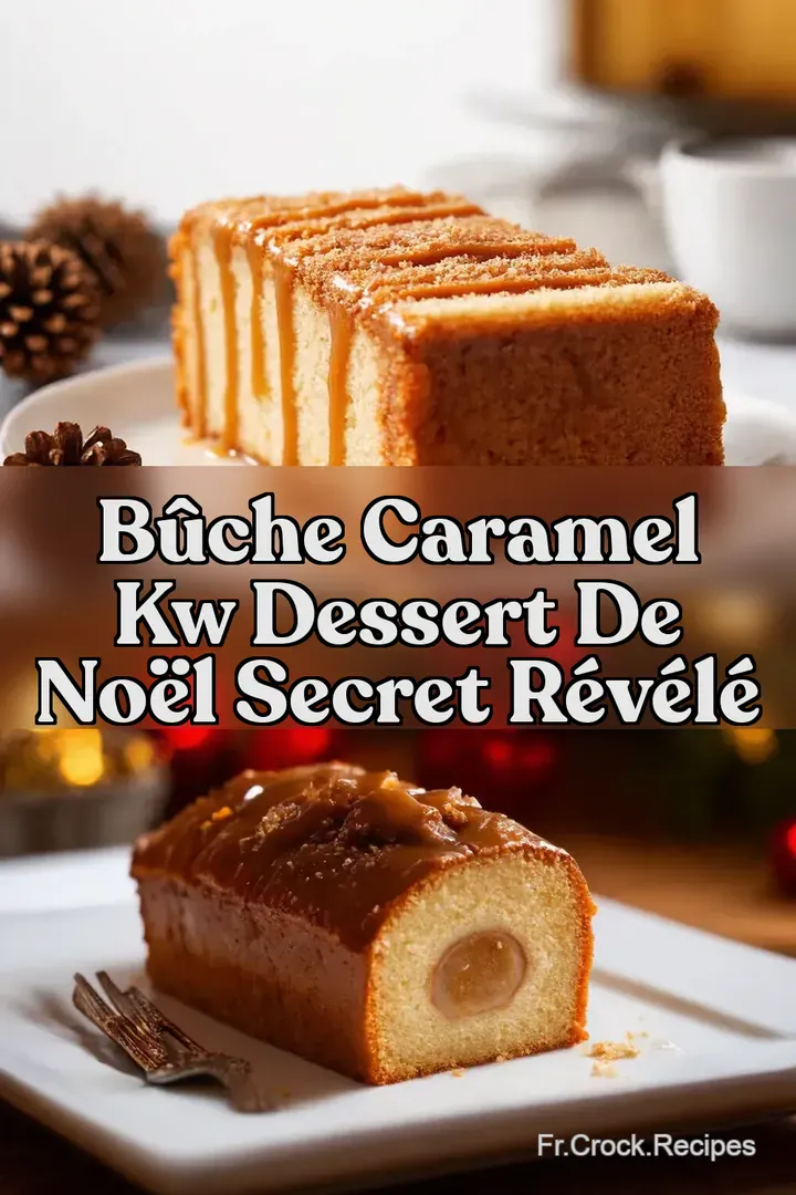 B&ucirc;che Caramel kw DESSERT DE NO&Euml;L Secret R&eacute;v&eacute;l&eacute;