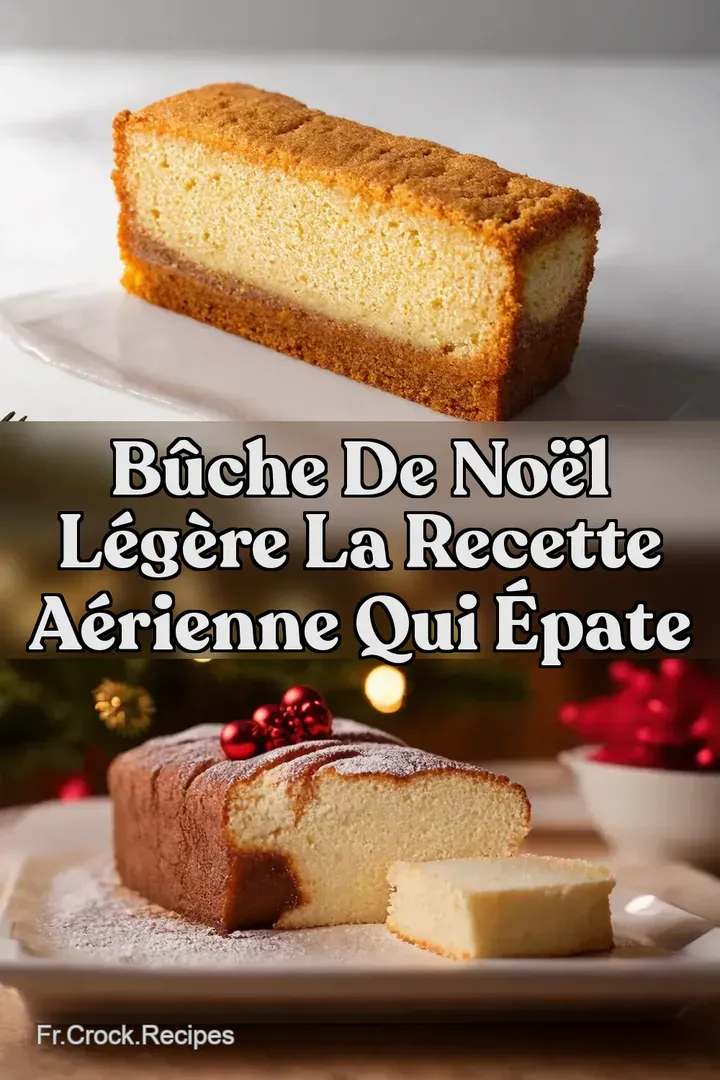 B&ucirc;che de No&euml;l l&eacute;g&egrave;re La Recette A&eacute;rienne qui &Eacute;pate
