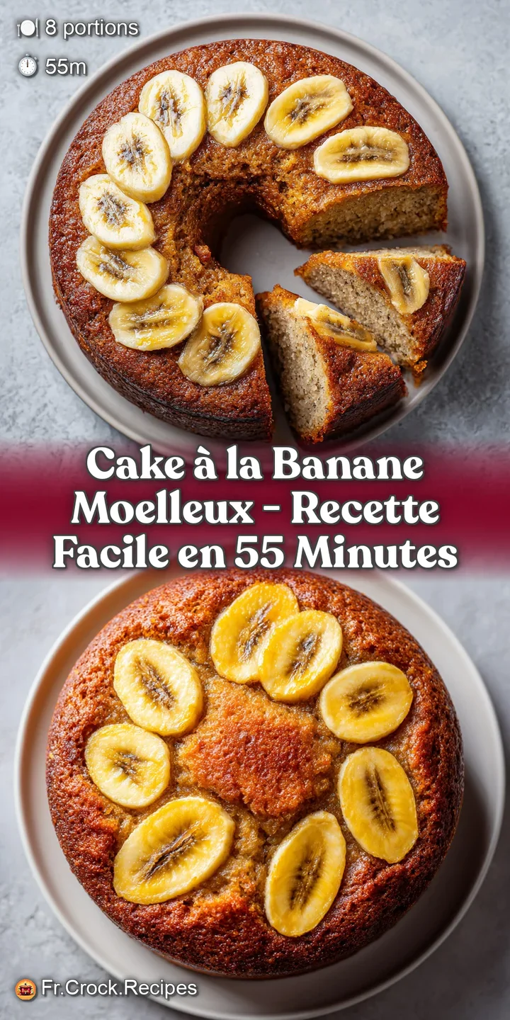 Close-up reveals the tender texture of a banana cake slice. Hints of dark caramel add depth to the golden-brown interior.