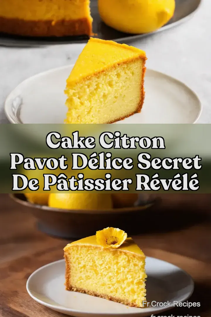 Cake Citron Pavot D&eacute;lice Secret de P&acirc;tissier R&eacute;v&eacute;l&eacute;