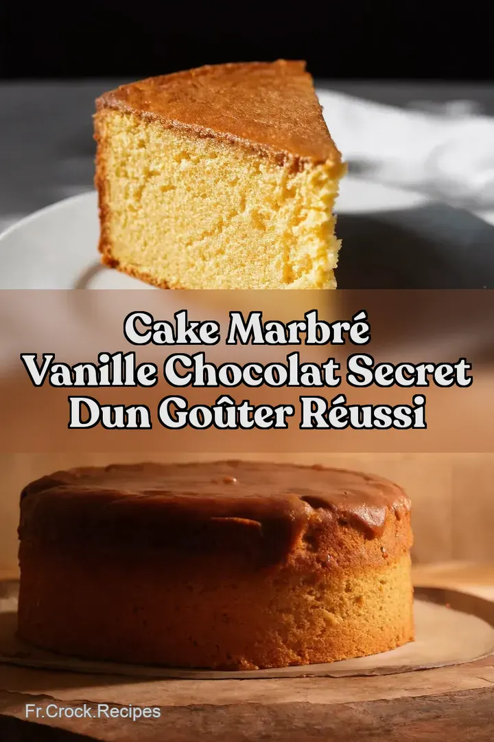 Cake Marbr&eacute; Vanille Chocolat Secret dun Go&ucirc;ter R&eacute;ussi