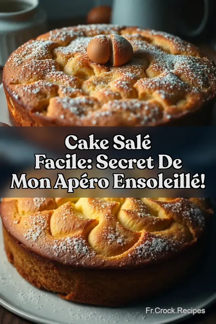 Cake Sal&eacute; Facile: Secret de mon Ap&eacute;ro Ensoleill&eacute;!