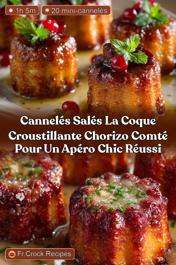 Cannel&eacute;s Sal&eacute;s La coque croustillante Chorizo Comt&eacute; pour un ap&eacute;ro chic r&eacute;ussi
