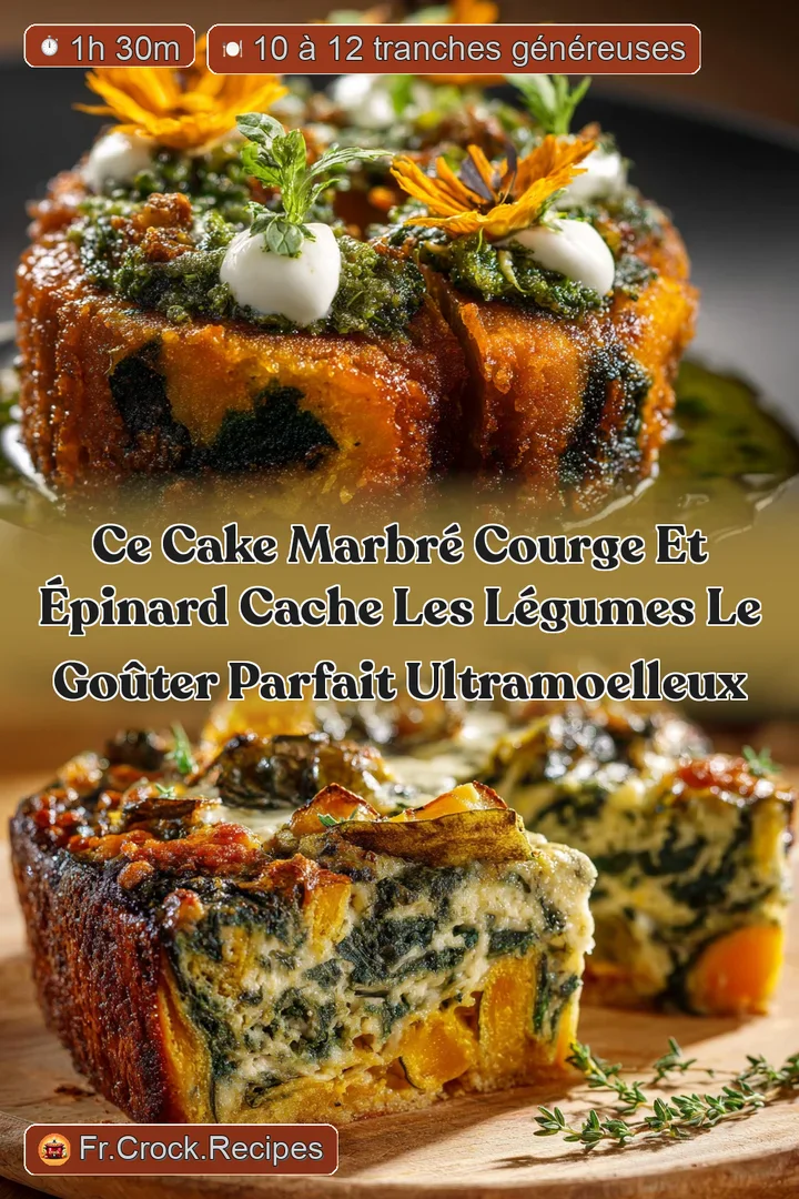 Ce Cake Marbr&eacute; Courge et &Eacute;pinard cache les l&eacute;gumes Le go&ucirc;ter parfait ultramoelleux