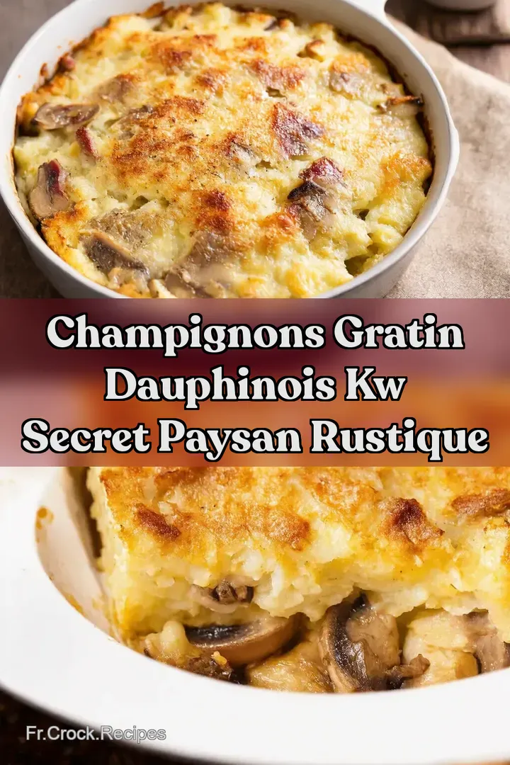 Champignons gratin dauphinois kw Secret Paysan Rustique