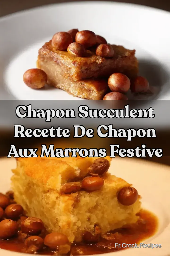 Chapon Succulent Recette de Chapon aux Marrons Festive