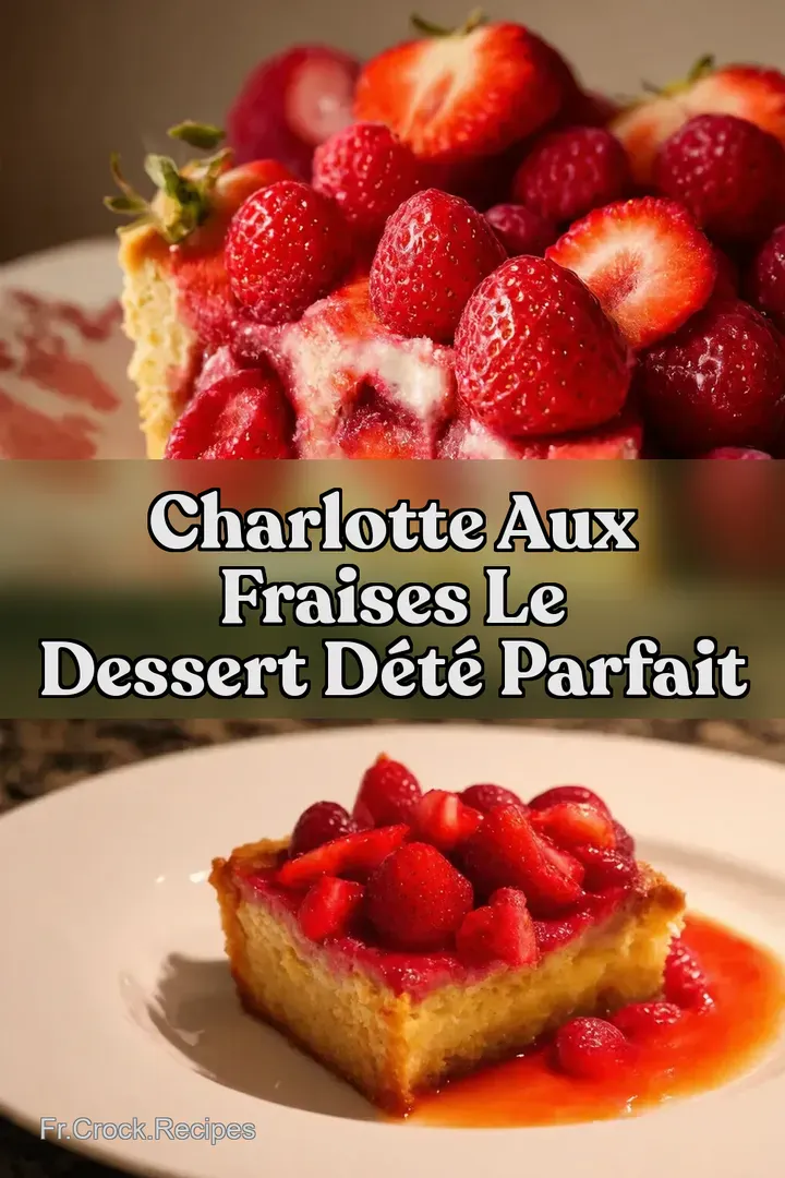 Charlotte aux Fraises Le Dessert d&Eacute;t&eacute; Parfait