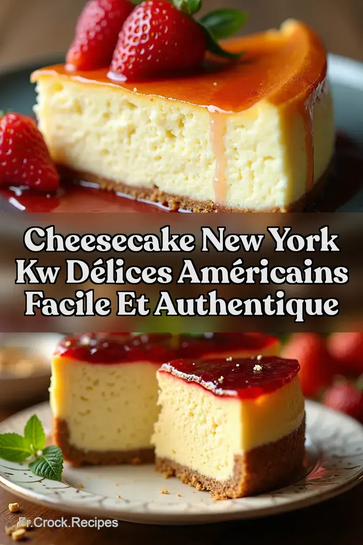Cheesecake New York kw D&eacute;lices Am&eacute;ricains Facile et Authentique