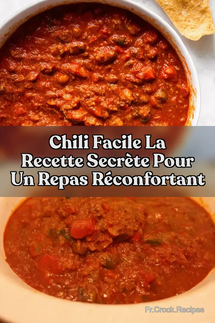 Chili Facile La Recette Secr&egrave;te Pour Un Repas R&eacute;confortant