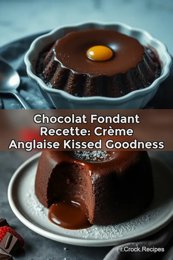 Chocolat Fondant Recette: Cr&egrave;me Anglaise Kissed Goodness