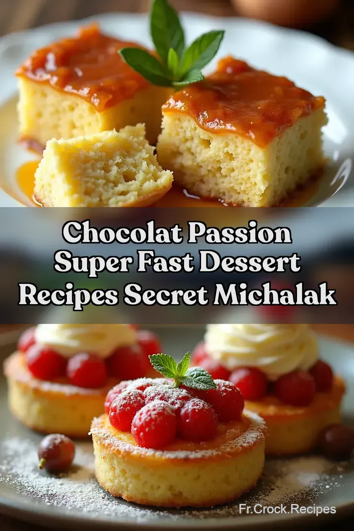 Chocolat Passion Super Fast Dessert Recipes Secret Michalak