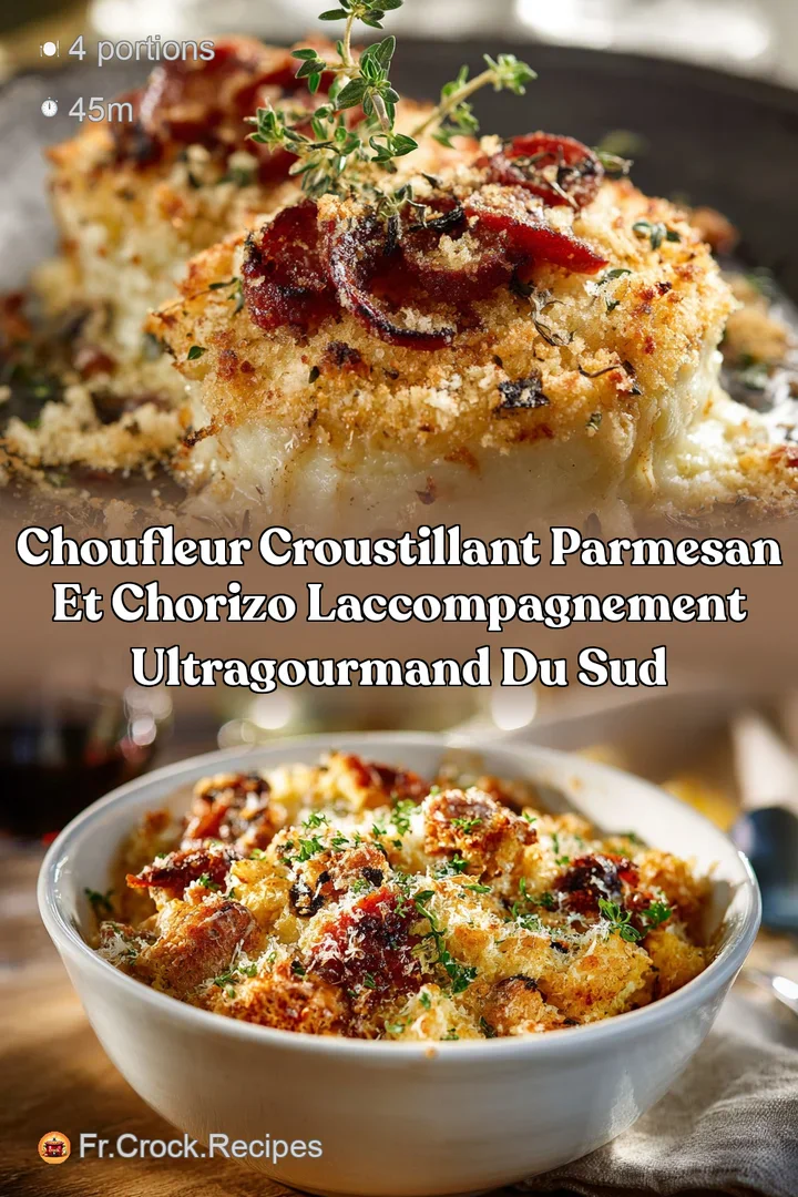 Choufleur croustillant parmesan et chorizo laccompagnement ultragourmand du Sud
