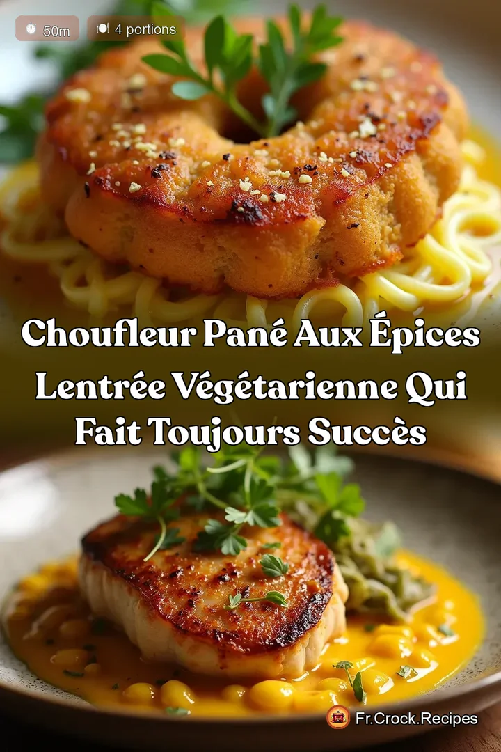 ChouFleur Pan&eacute; aux &Eacute;pices LEntr&eacute;e V&eacute;g&eacute;tarienne Qui Fait Toujours Succ&egrave;s