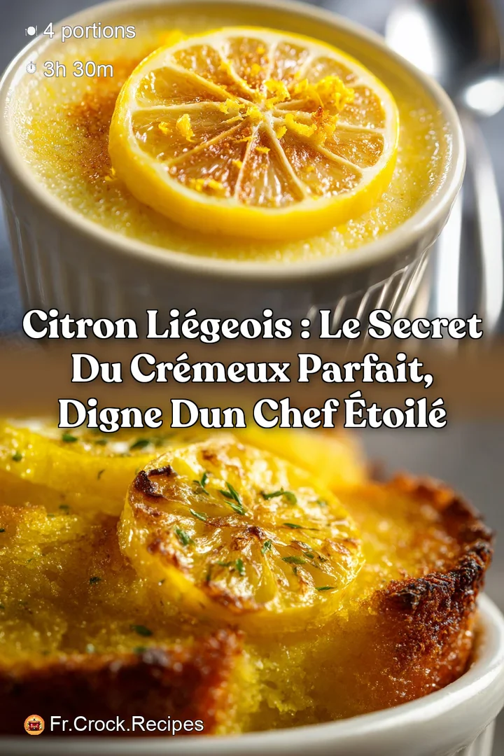 Citron li&eacute;geois : Le secret du cr&eacute;meux parfait digne dun Chef &eacute;toil&eacute;