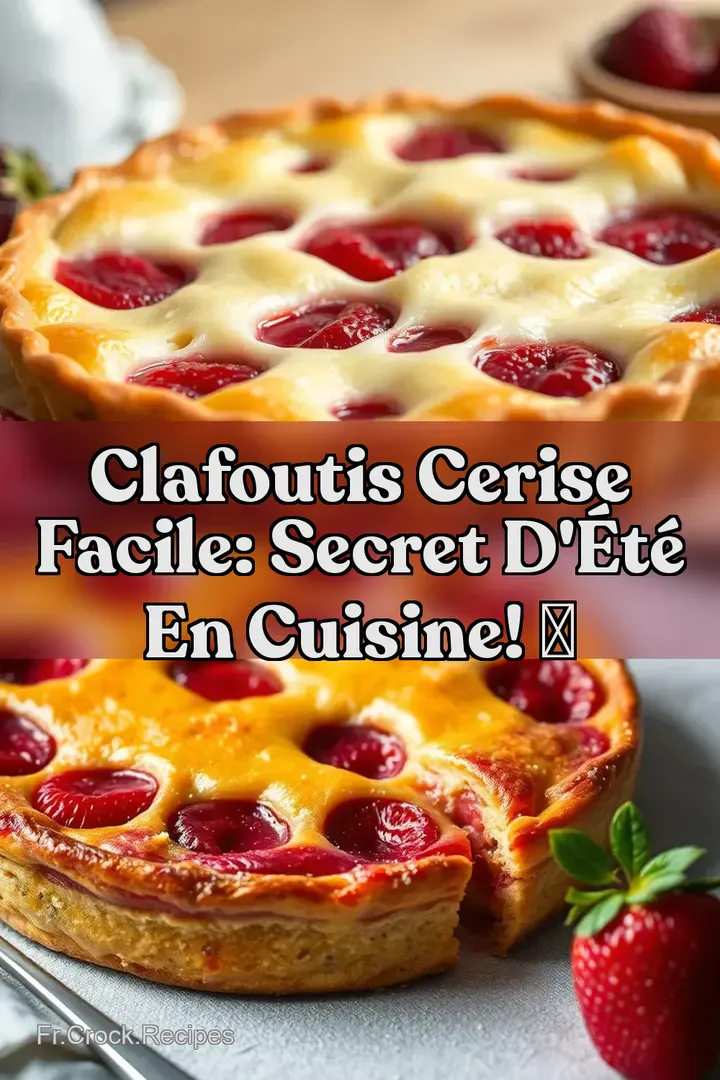 Clafoutis Cerise Facile: Secret d &eacute;t&eacute; en cuisine! ✨