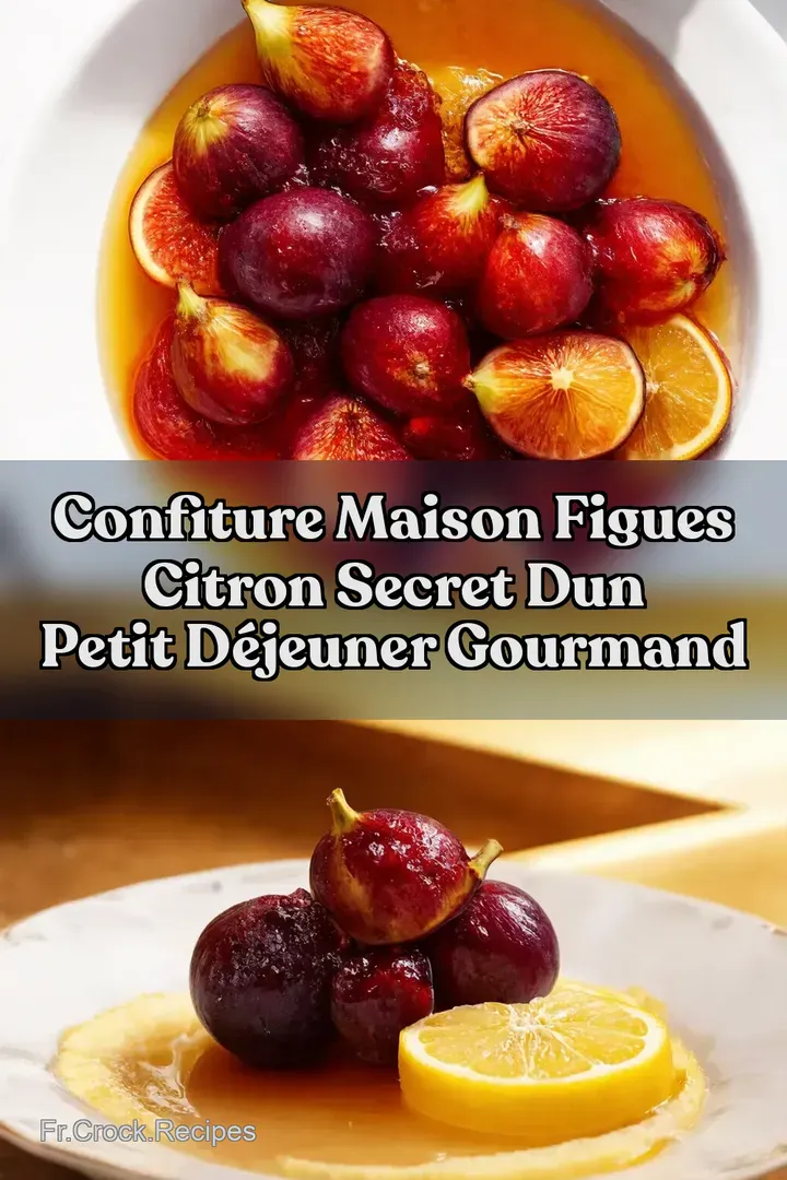 Confiture Maison Figues Citron Secret dun Petit D&eacute;jeuner Gourmand