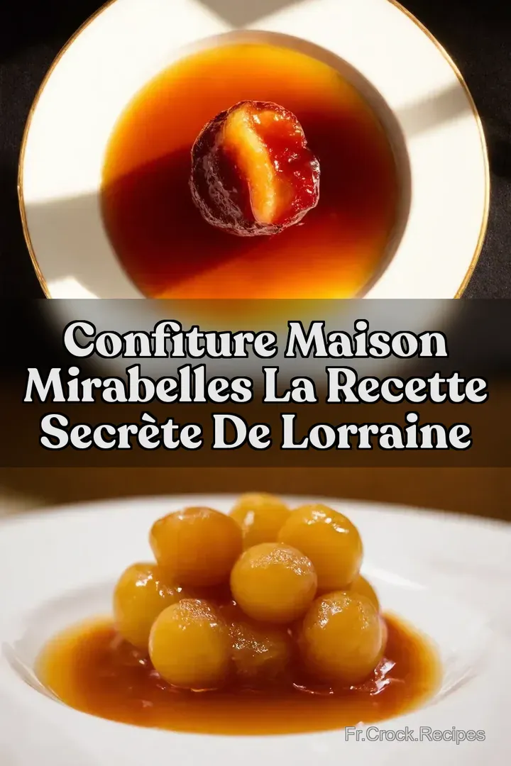 Confiture Maison Mirabelles La Recette Secr&egrave;te de Lorraine