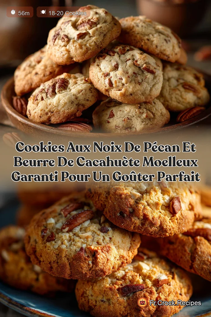 Cookies aux noix de p&eacute;can et beurre de cacahu&egrave;te Moelleux garanti pour un go&ucirc;ter parfait