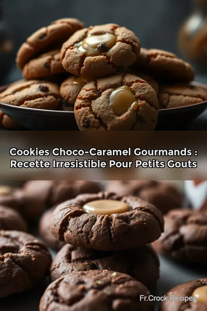 Cookies Choco-Caramel Gourmands : Recette Irresistible pour Petits Gouts