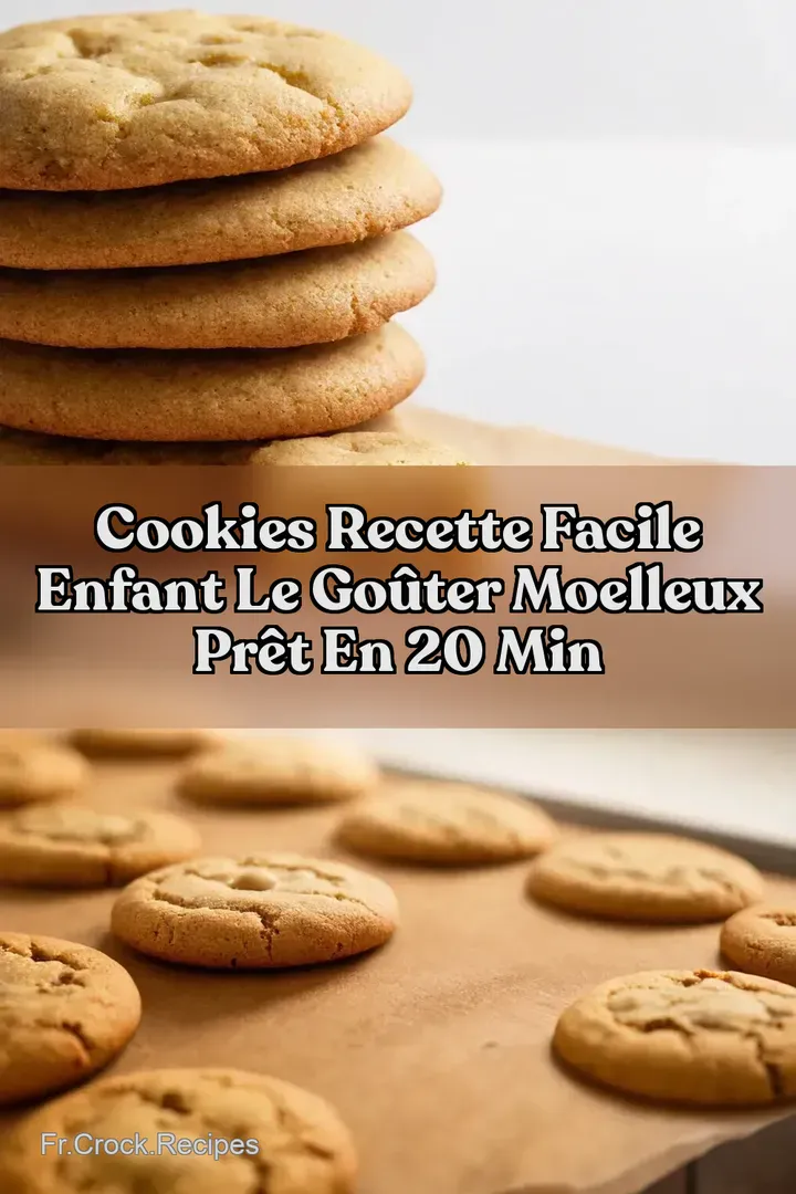 Cookies Recette Facile Enfant Le Go&ucirc;ter Moelleux Pr&ecirc;t en 20 Min